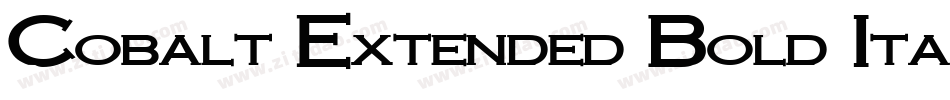 Cobalt Extended Bold Italic字体转换